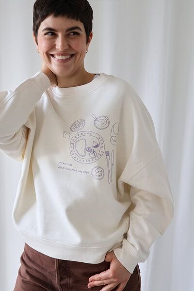 Kultgut Artdesign - Biofair- Kuscheliger Sweatpullover / Picnic