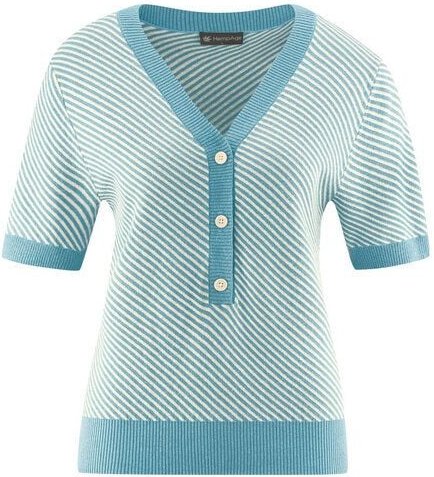 HempAge Damen Halbarmpullover Hanf/Biobaumwolle