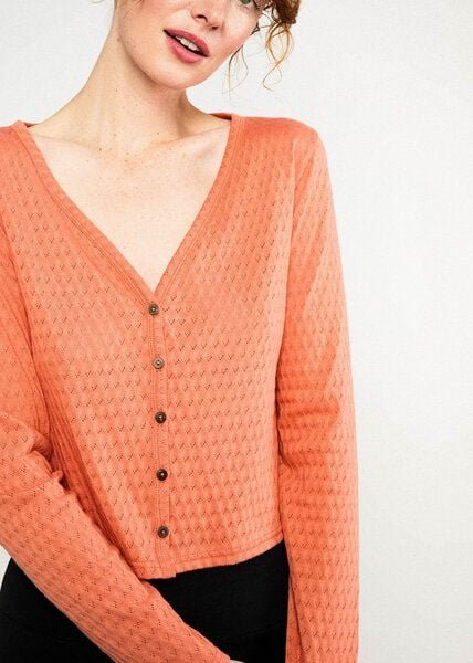 Blutsgeschwister Lochstrick Cardigan aus Biobaumwolle - Filigree Cardymagic