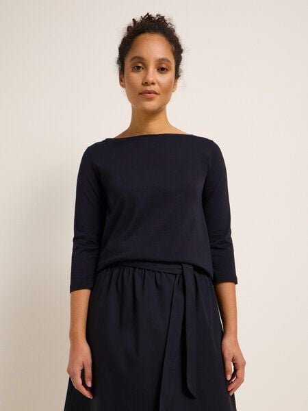 LANIUS U-Boot Shirt mit 3/4-Arm aus Bio-Baumwolle