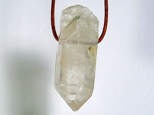 OneWorldMinerals Bergkristall Kristallspitze, Edelstein-Anhänger, Himalaya, Natur pur!