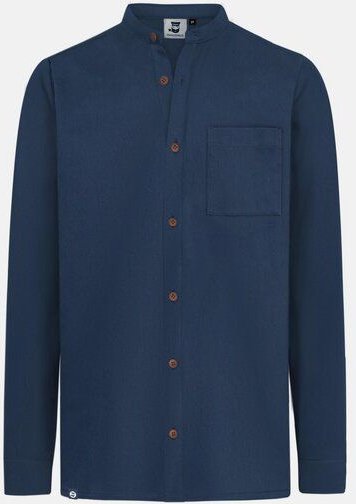 Hanseheld Stehkragen-Hemd Herren Baumwolle GOTS Organic