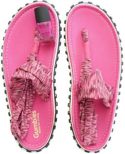 GUMBIES Set - Nachhaltige Zehensandalen mit veganem Nagellack