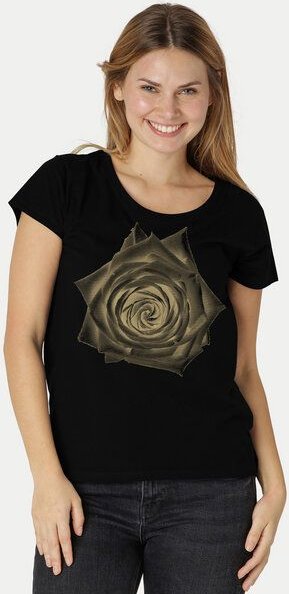 Peaces.bio - handbedruckte Biomode Bio-Damen-Loosefit-T-Shirt Rose