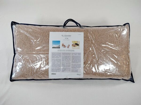 Speltex Hirseschalen mit Kautschuk in transparenter Tragetasche