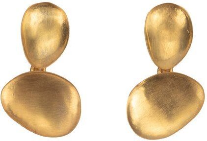 El Puente Ohrstecker "Drops" Messing, ca. 2,5 x 1 cm