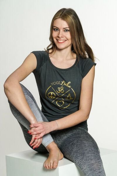 Yoga Shirt kurzarm - Bio-Baumwolle & Bambusviskose- "YogiLiebe"