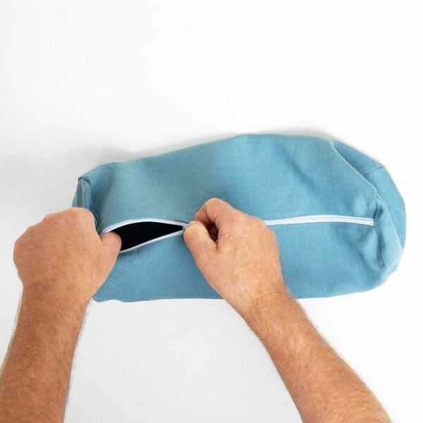 nahtur-design Kissenbezug für Nackenrollen | 100% Leinen