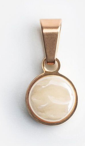 ALEXASCHA Kettenanhänger aus Glas | Mix & Match Charms | Roségold