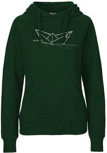 ilovemixtapes Fair gehandelter Frauen Hoodie "Paperboat" aus Biobaumwolle