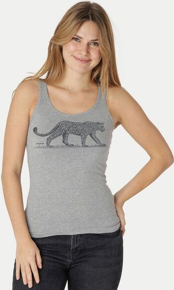 Peaces.bio - handbedruckte Biomode Bio-Damen-Tank Top Leopard