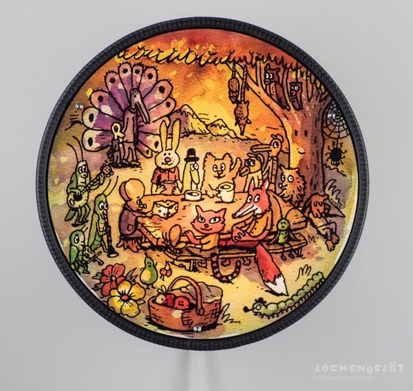 Lockengelöt Wandleuchte Vinyl-O-Plex "Animal Picknick"