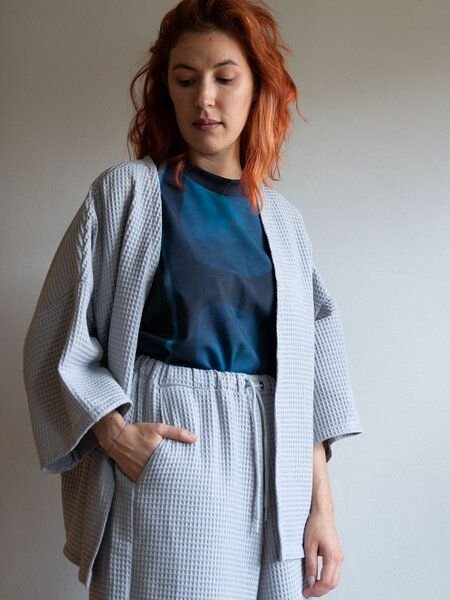 Ecostories Oversize Kimono Waffelmond