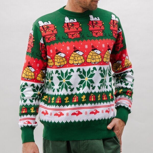 Thumbnail - Brava Fabrics Strickpullover Peanuts Xmas