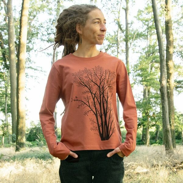 Cmig Erle mit Elster Langarmshirt