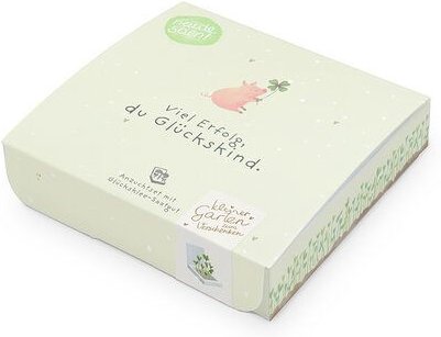 Die Stadtgärtner Pflanzenkästchen mit Glücksklee-Saatgut | Geschenkidee für Prüfungen, Neuanfänge & Geburtstage I Viel E...
