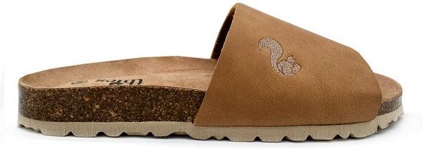 Veganer Eco Pool Slide "thies ® PET" aus recycelten Flaschen, fair produziert mit Kork-Tieffussbett