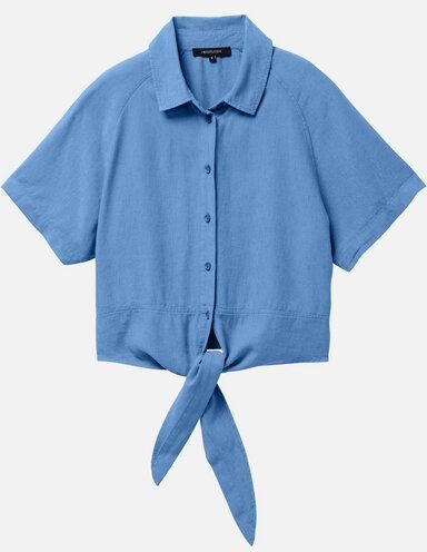 Damen Bluse aus Lenzing ECOVERO Leinen Mix - OCRA - recolution