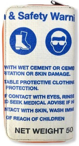 Beadbags Große Geldbörse aus recycelten Zementsack und Reissack CR38