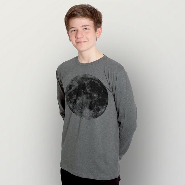 HANDGEDRUCKT "Supermond" Männer Longsleeve