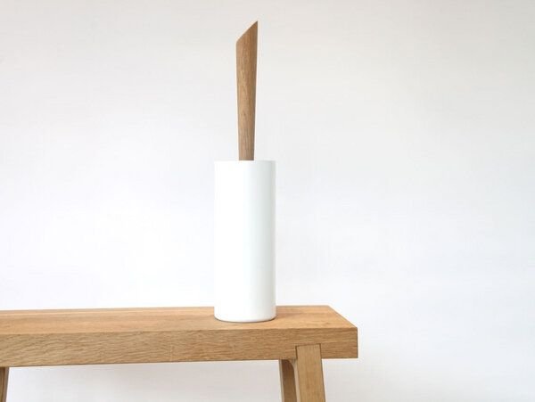 werkvoll by Lena Peter Upcycling WC-Bürste FIRE mit Eichegriff