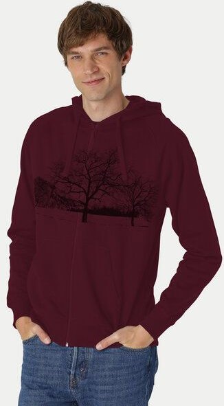 Peaces.bio - handbedruckte Biomode Zip-Hoodie Landscape Herren
