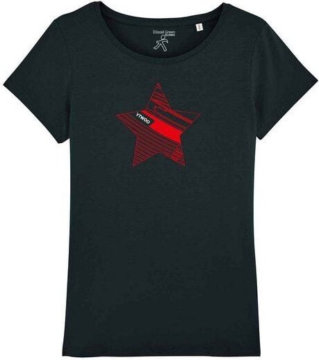 YTWOO Damen T-Shirt mit Stern in verschiedenen Varianten, Stern Shirt