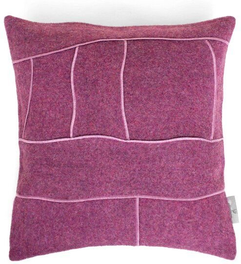 Thumbnail - nahtur-design Dekokissen "zero-waste" aus kuscheliger Schurwolle | Unikate