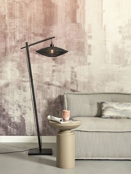 GOOD&MOJO Stehleuchte Iguazu in Schwarz/Natur