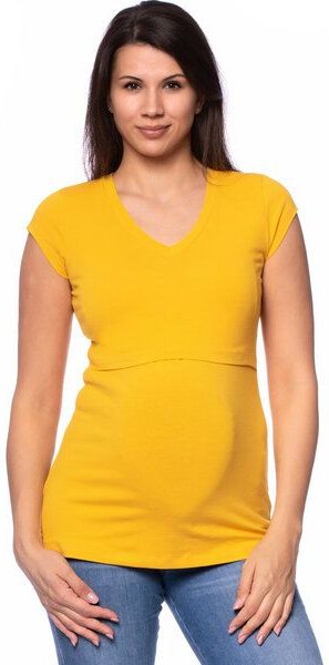 Milchshake 108 BASIC Umstands- und Stillshirt V-Neck mit kurzarm aus weicher Bio-Baumwolle