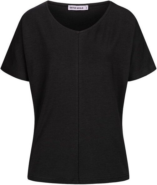 NATIVE SOULS Lyocell Damen V-Neck Shirt Medhu