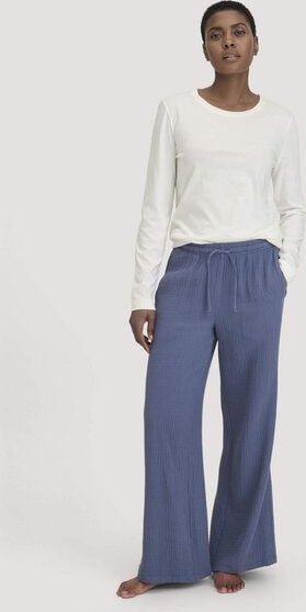 hessnatur Musselin Schlafhose Relaxed PURE COMFORT aus reiner Bio-Baumwolle