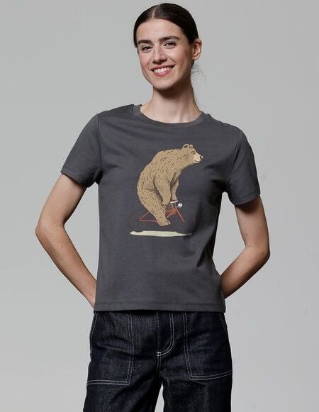 watapparel T-Shirt Frauen Fahrradbär