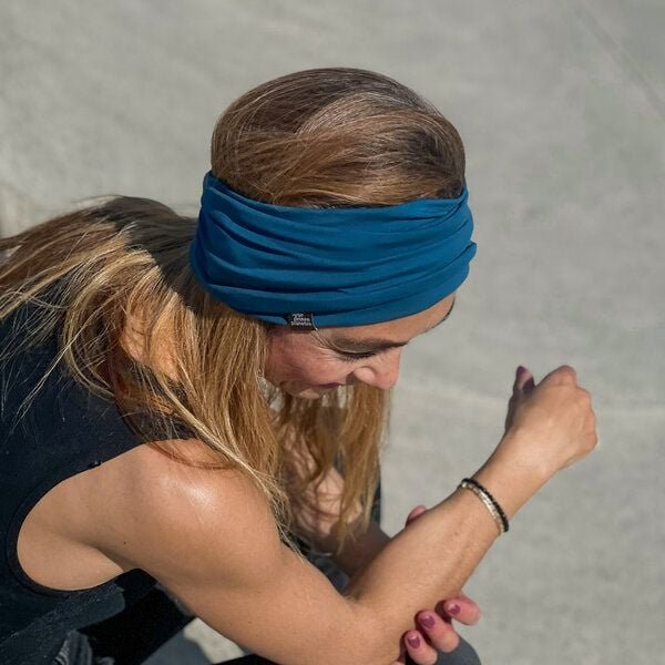 Liebe Deinen Planeten Bio breites Jersey Stirnband BASIC in vielen Farben aus elastischem Bio Baumwoll Jersey