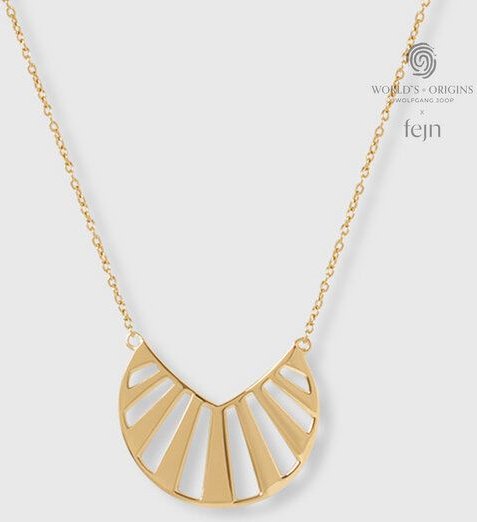 fejn jewelry Kette 'sun' mit großem Sonnen Anhänger