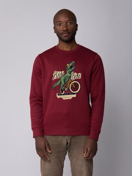watapparel Sweatshirt Unisex T-Rex Fahrrad
