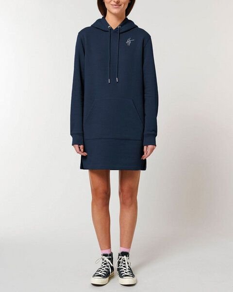 Human Family Langärmeliges Bio Damen Sweatshirt-Kleid mit Kapuze "Select - HF"