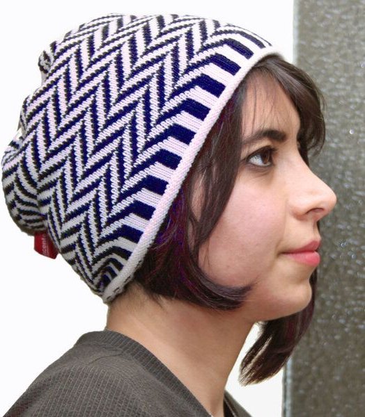 vincente Beany mit Fischgrätmuster