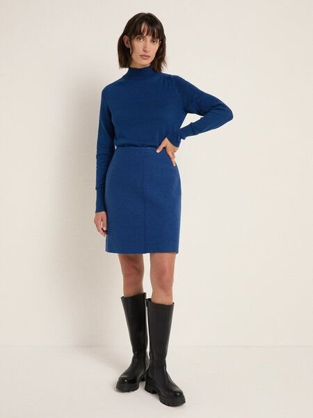 LANIUS Walkrock aus Bio-Schurwolle