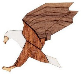 BeWooden Brosche aus Holz - Adler Brosche | Mode Schmuck | Unisex