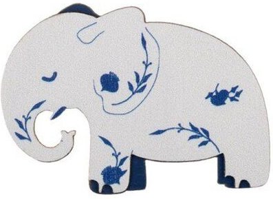 BeWooden Holzbrosche „Elefant im Porzellan“ – Brosche „Elephant in the China Shop“
