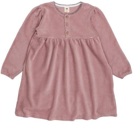 Kinder Cordkleid GOTS zertifiziert – Bio-Baumwolle, Rosa, Langarm, weich & bequem, locker fallend, kombinierbar | Walkid...