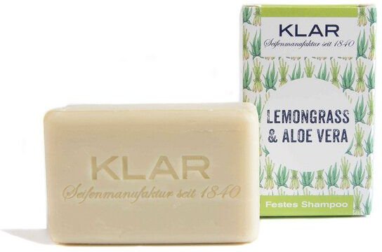 Klar Seifen Klar's festes Shampoo Lemongrass & Aloe Vera 100g