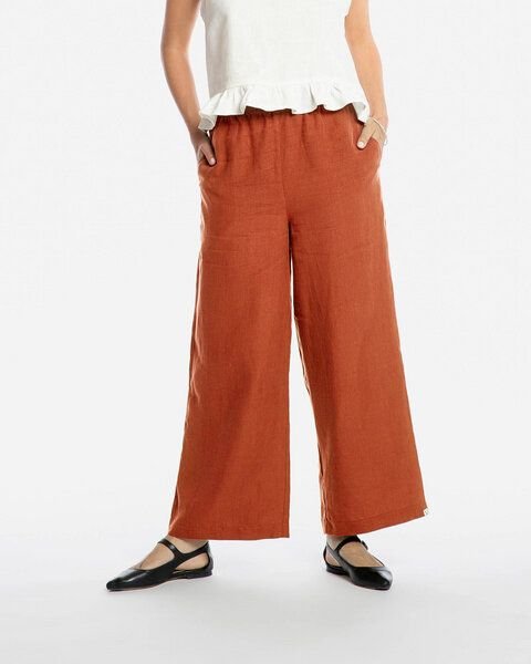 Matona Lange Hose | Culotte | aus Leinen