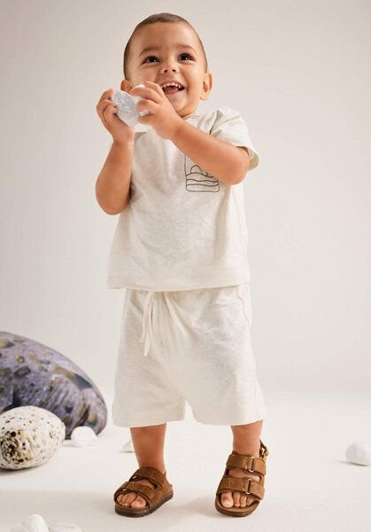 hessnatur T-Shirt Regular aus Bio-Baumwolle mit Leinen