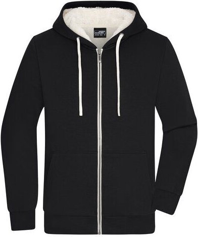 James & Nicholson Herren Sweatjacke mit Sherpa-Futter der Marke James&Nicholson