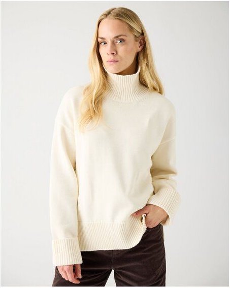 KnowledgeCotton Apparel Rollkragen Pullover aus Bio-Baumwolle ROC/GOTS/Vegan