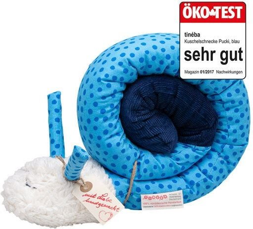 tinéba Pucki die Puckschnecke | kleine Bettschlange | ca. 110 cm lang | 100% Bio-Baumwolle | handmade in Hamburg | Unika...