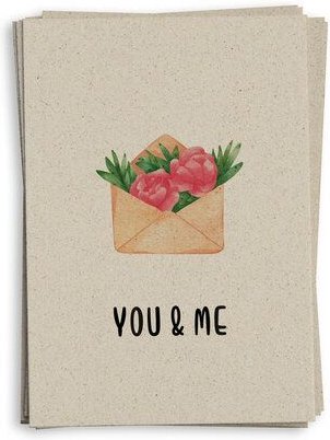 matabooks® A6 Grußkarte/Klappkarte aus nachhaltigem Graspapier