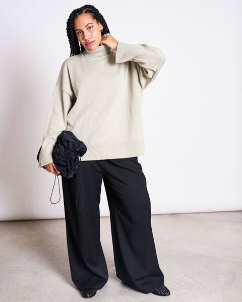 JAN N JUNE Baumwoll Rollkragenpullover MUA GOTS